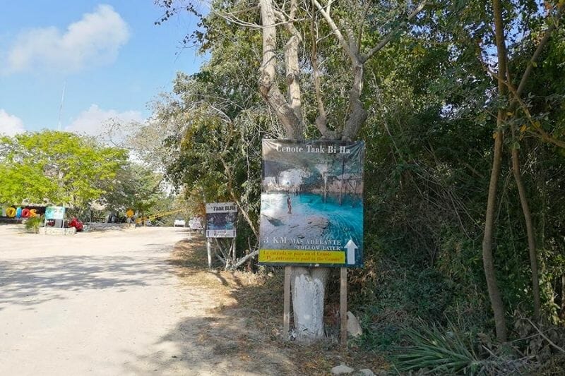 Cenote taak bi ha entrance