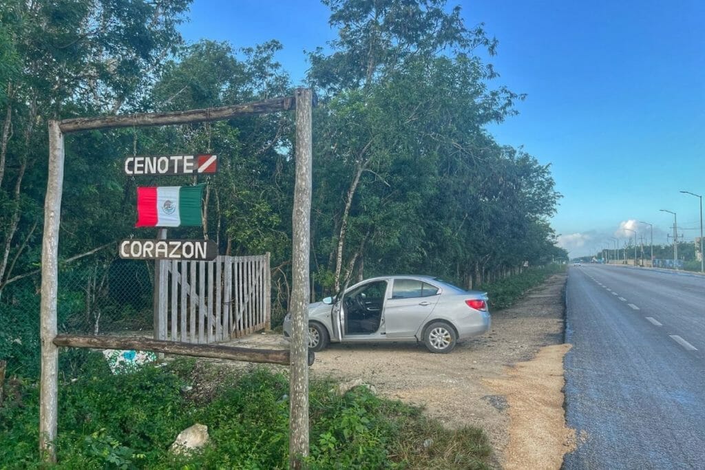 Cenote Corazon Entrance