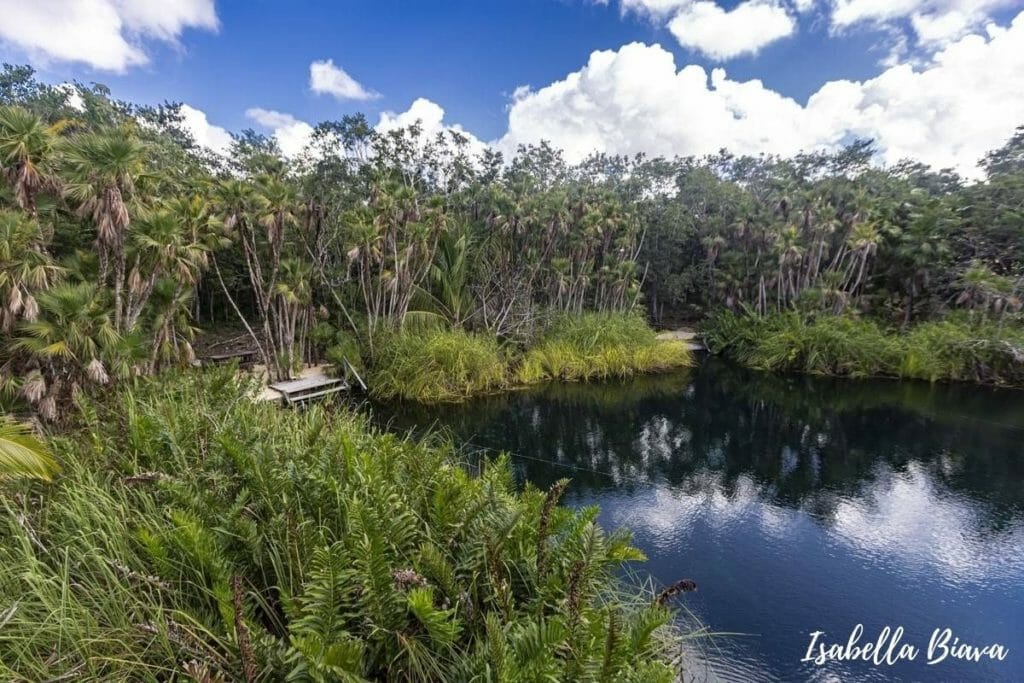 Cenote Cristal from Side