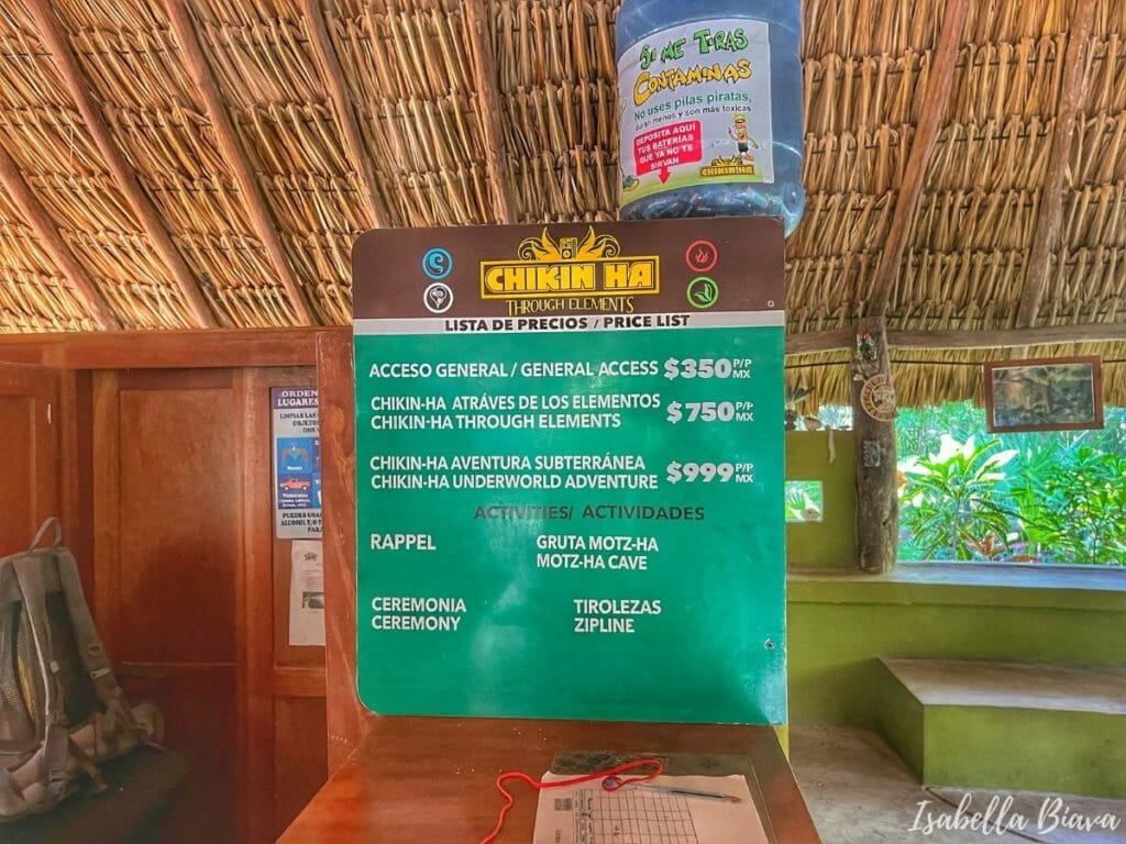 Cenote Chikin ha Prices