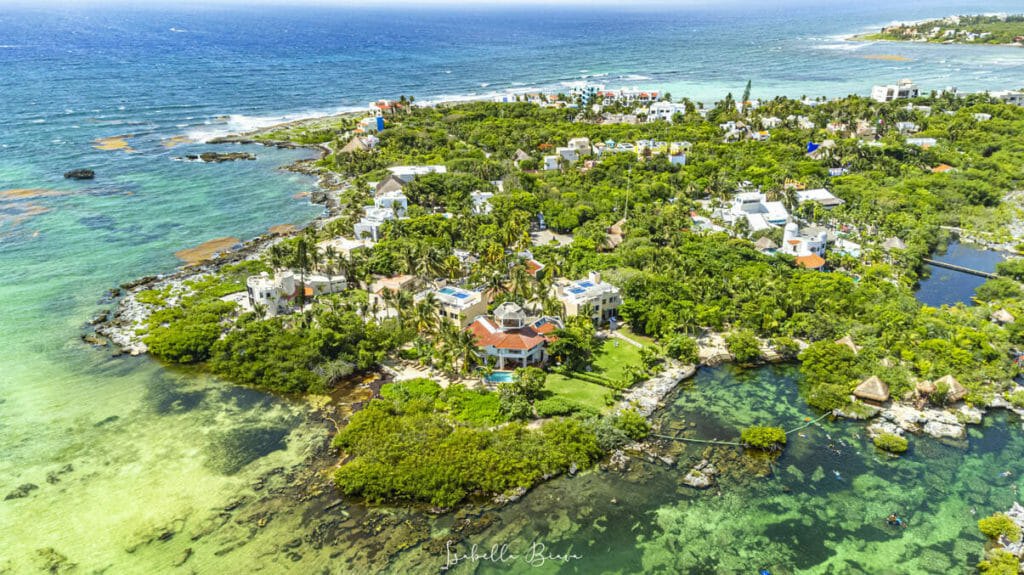 Caleta Yalku drone view