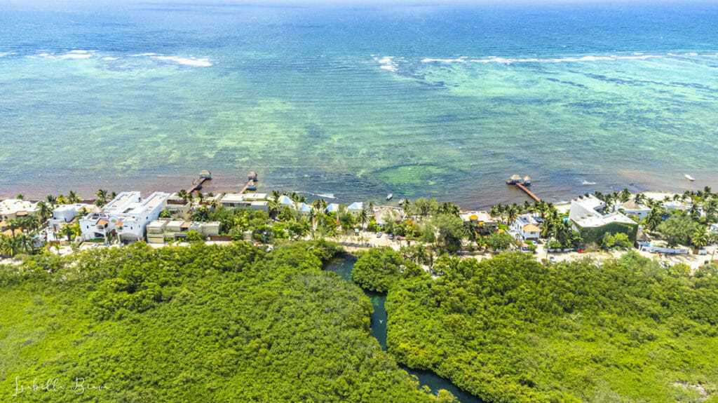 Casa Cenote drone view