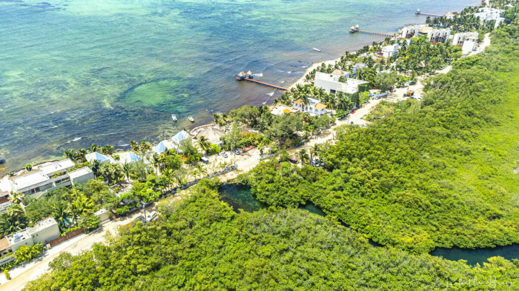 Casa Cenote drone view