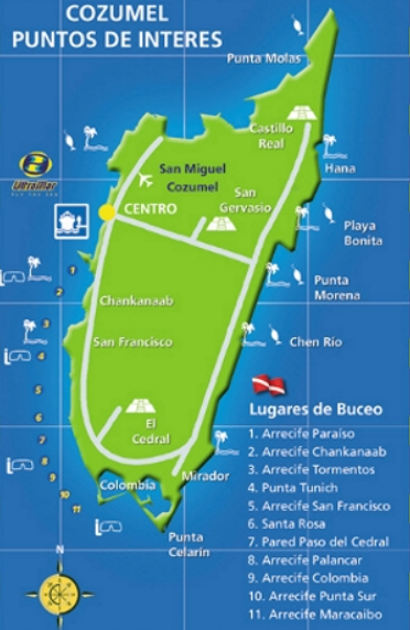 how to get cozumel
